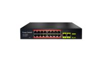 URANIUM POE-1621SFP-200W 16 Port 10/100 2xgigabit RJ45 1xsfp Uplink 200W Poe Switch Uranium 16+2